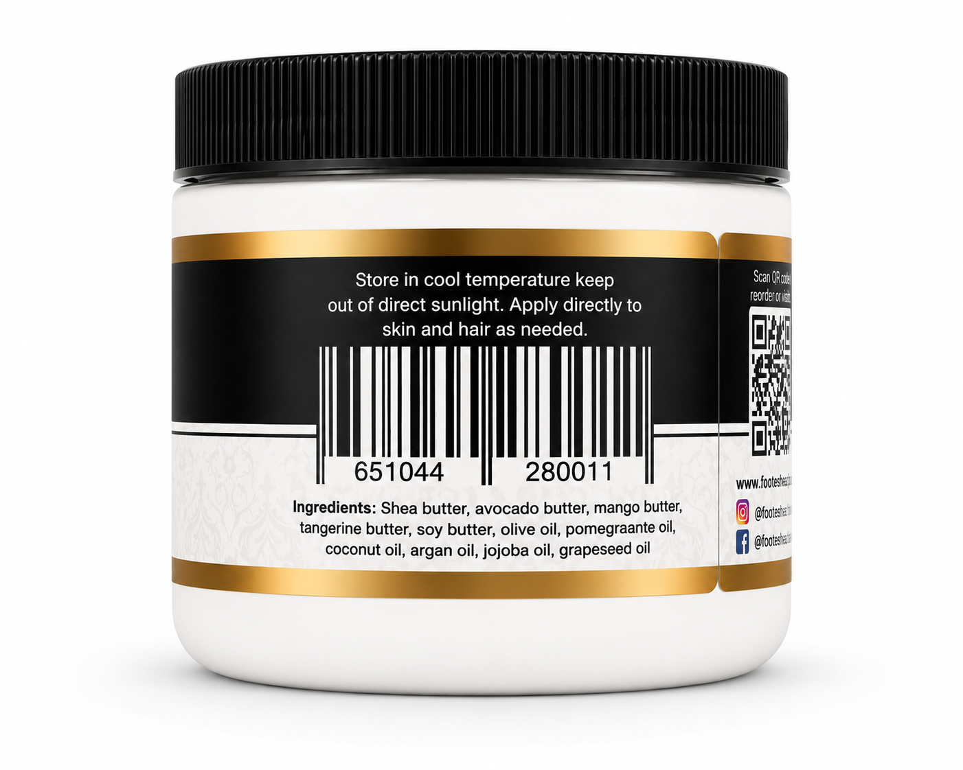Foot'e Vanilla & Coconut Whipped Cream 4 oz
