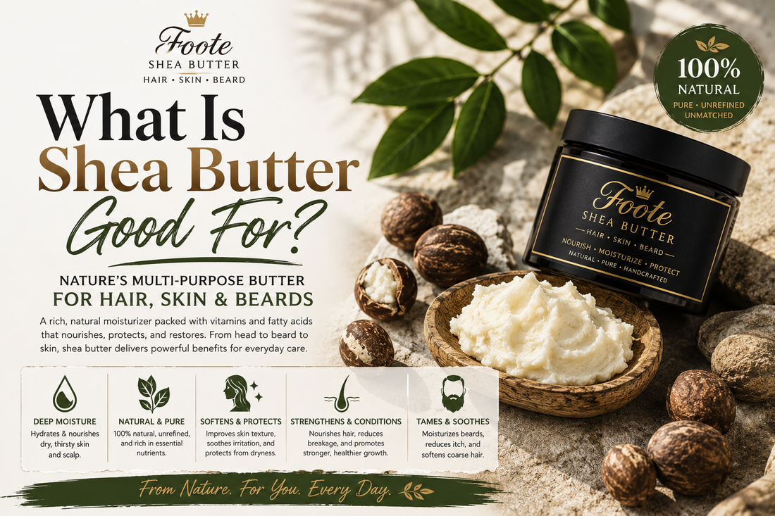 "Unlock the Secret to Radiant Hair, Supple Skin, and Luscious Beards: The Power of Shea Butter"