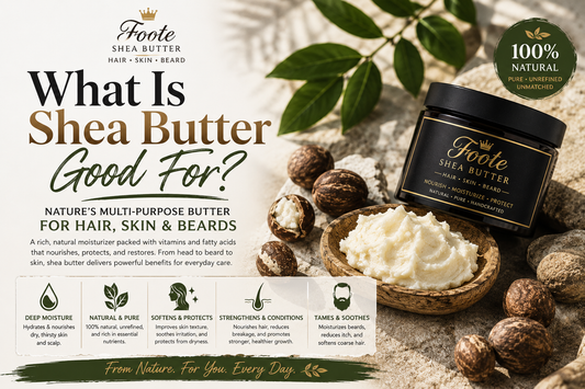 "Unlock the Secret to Radiant Hair, Supple Skin, and Luscious Beards: The Power of Shea Butter"