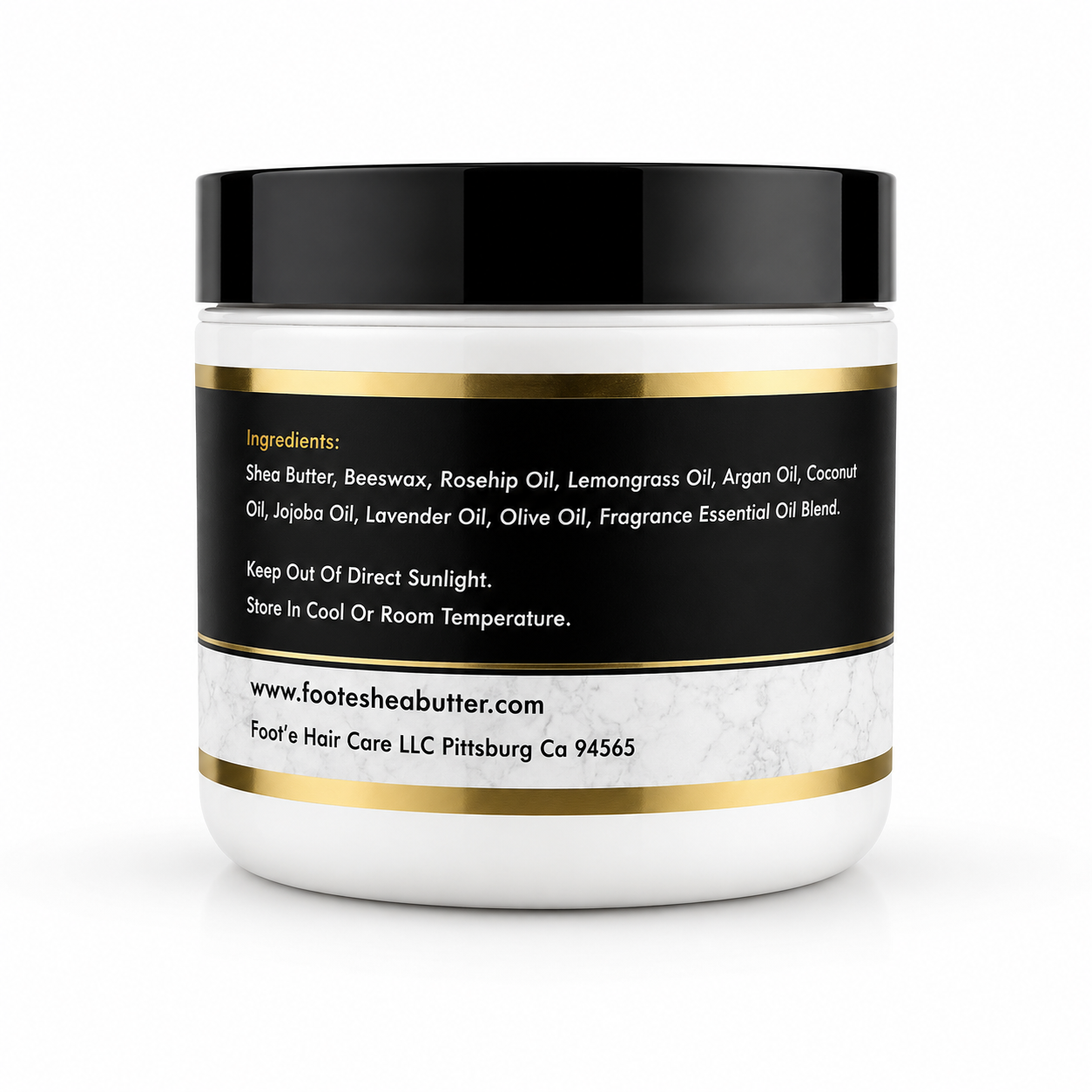 Foot’e All Natural Ultra Premium Shea Butter 4 oz - Foote Hair Care