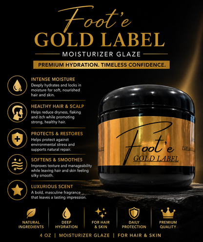 Gold Label Cologne Shea Butter for Men 4 oz - Foote Hair Care