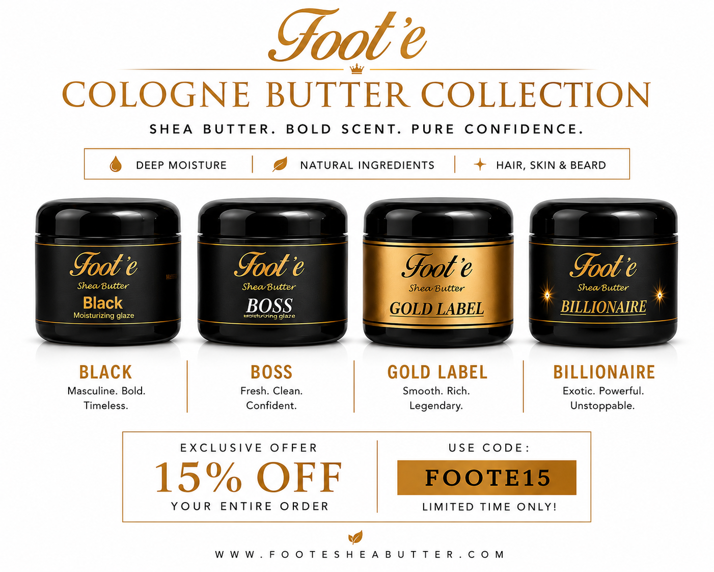 Foot'e Cologne Butter Collection