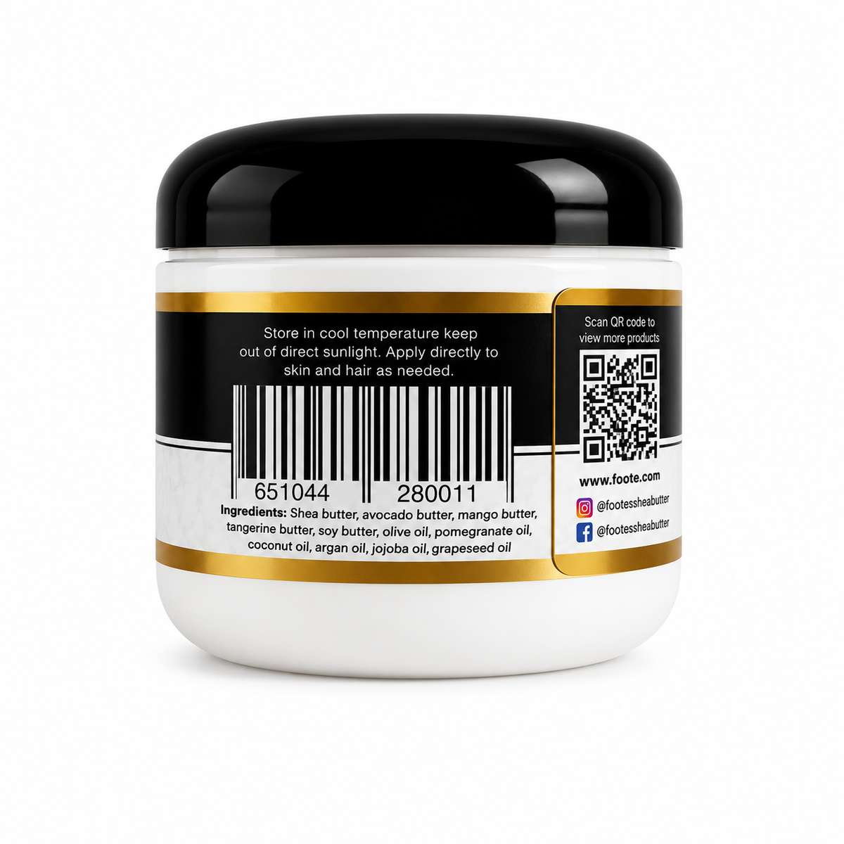Foot'e Vanilla & Coconut Whipped Cream 4 oz - Foote Hair Care