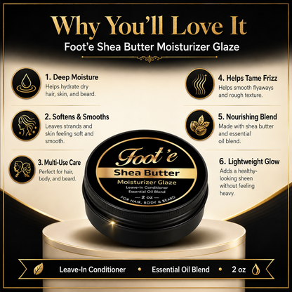 Foot’e Sweet Pomegranate Moisturizing Glaze   Hair, Skin & Beard 2 oz - Foote Hair Care