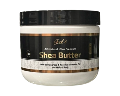 Foot’e All Natural Ultra Premium Shea Butter 4 oz - Foote Hair Care